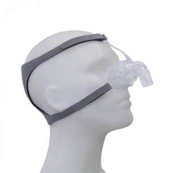 Fotografía con maniquí de máscara para CPAP Breeze Nasal Zen de Sefam