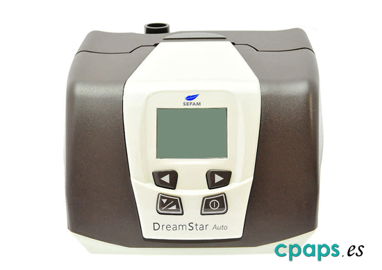 Frontal de CPAP Sefam DreamStar Auto para tratamiento de apnea del sueño